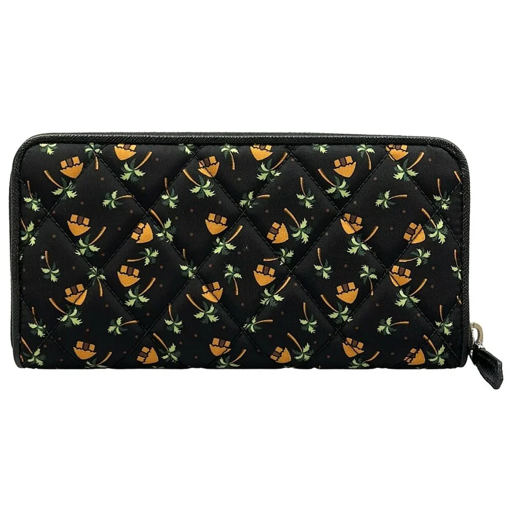 Prada Long Wallet 1ML506 Black Orange Green Nylon Leather - Picture 2 of 12